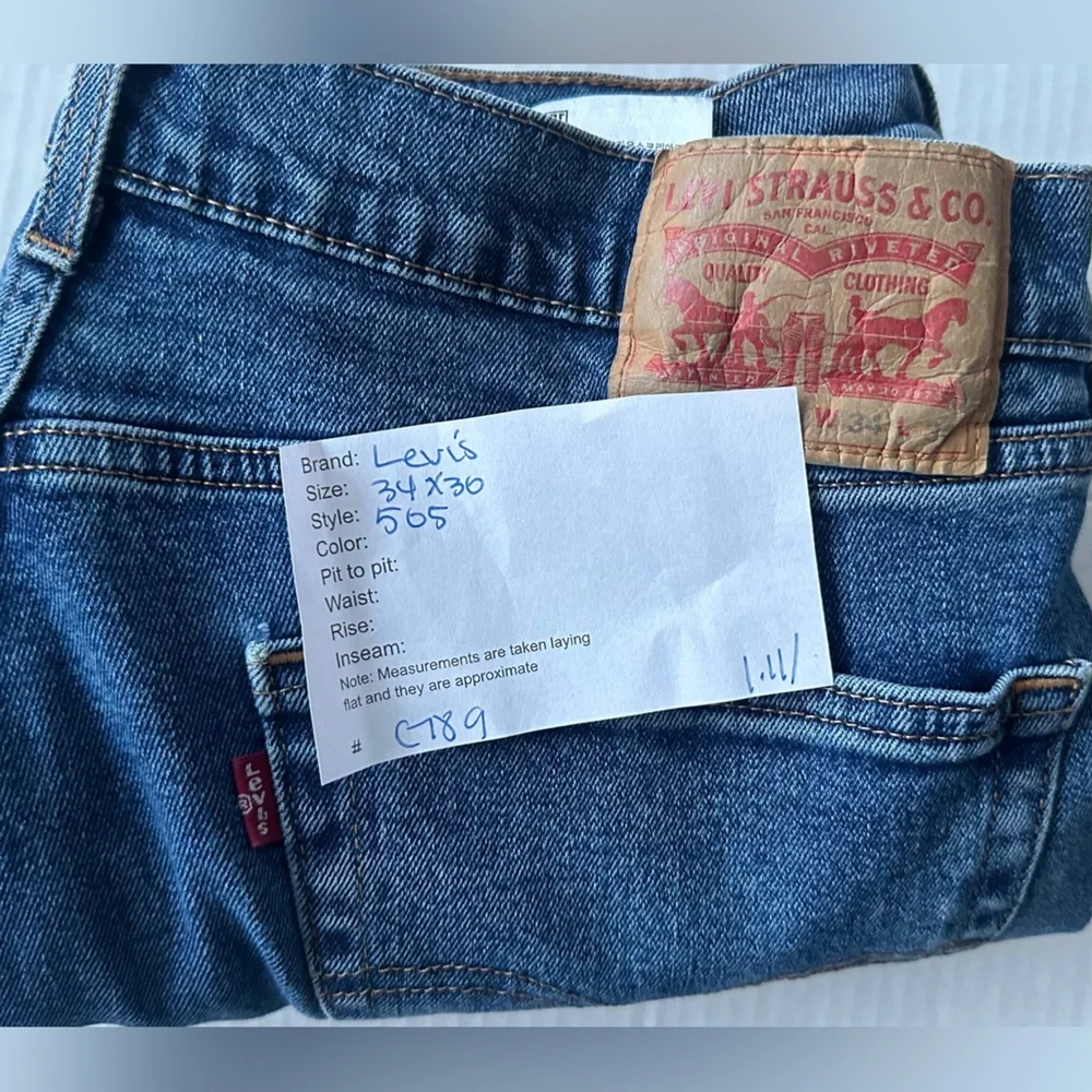 Levi's Men's 505 Regular Fit Stretch‎ Jeans 34x30